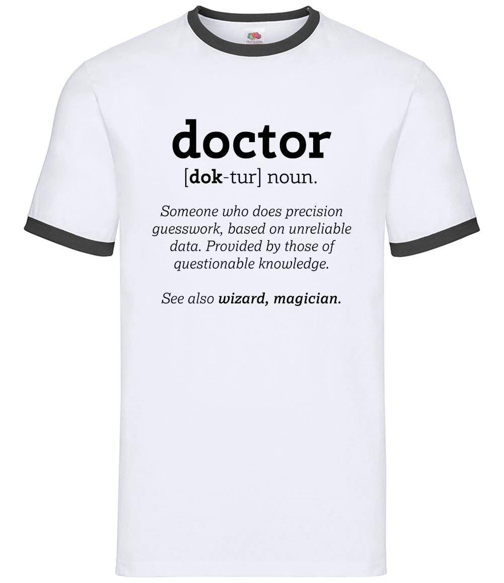 Funny Definition Doctor - Mens Ringer - Dr GP Nurse Hospital Doctors S
