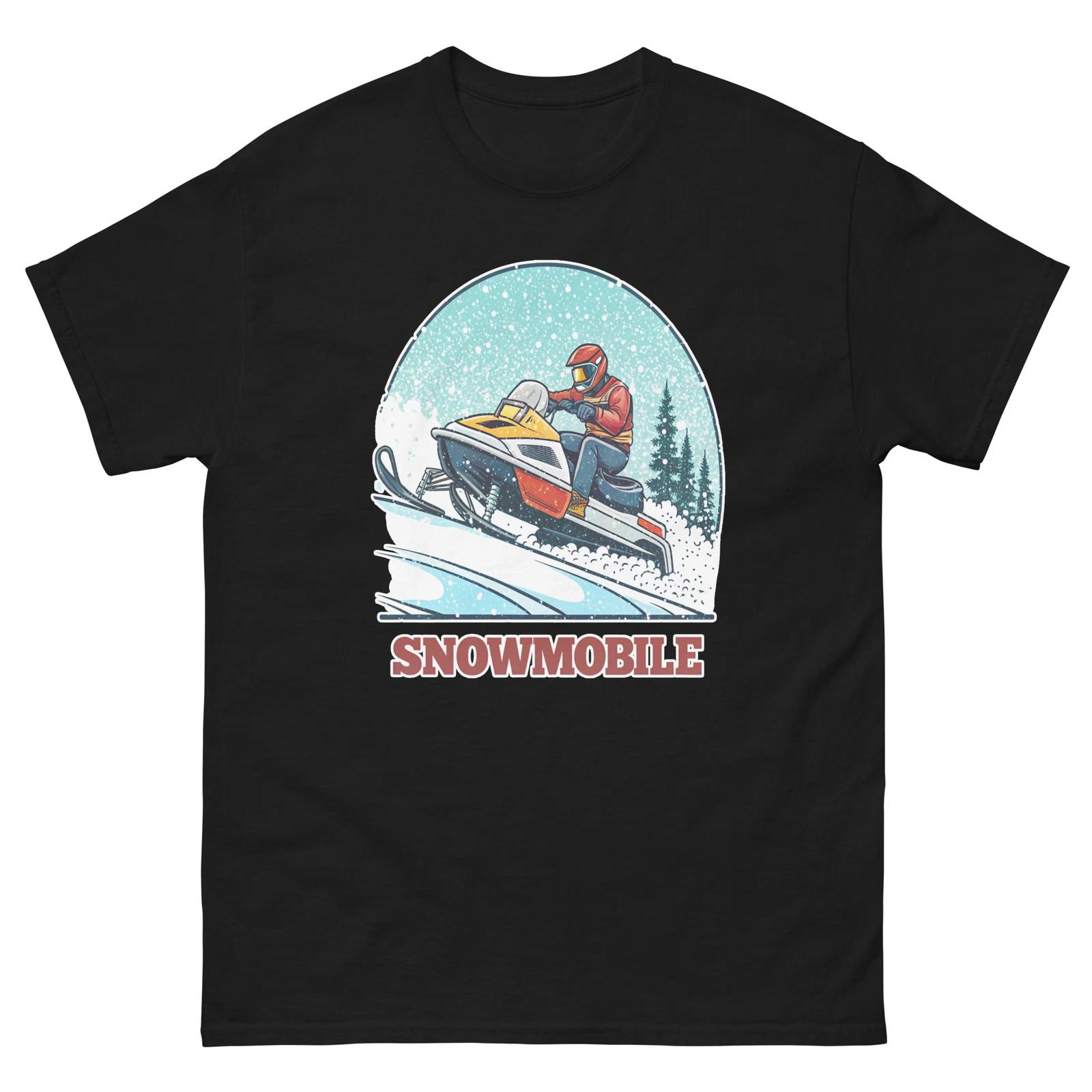 Snowmobile Mountain Ski Resort Town T-Shirt 4XL