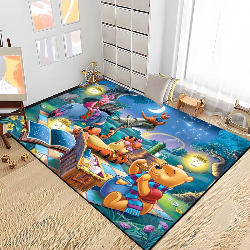 

15 Size Cartoon Winnie Pooh Tigger Carpet Rugs for Home Living Room Bedroom Sofa Doormat Decor,kids Area Rug Non-slip Floor Mat 40x60cm