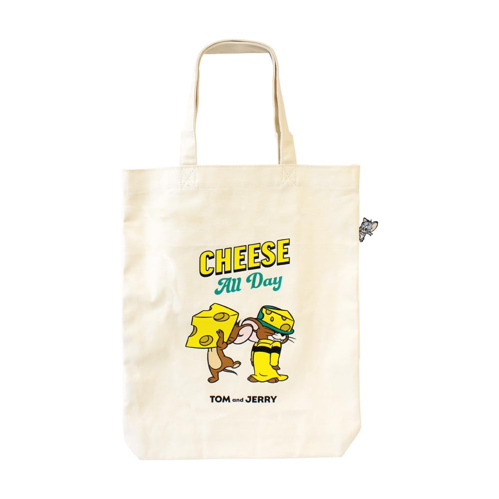 

Tees Factory Том і Джеррі Сумка-шопер Pyokko CHEESE FUN Молочно-білий, В380 x Ш300 x Г50 мм (TJ-5527241KN)