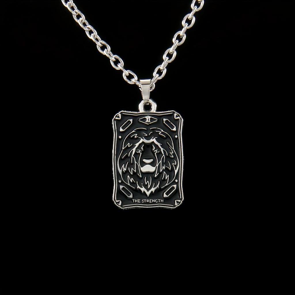 Fashionable Star, Moon, Death and Lovers Tarot Fortune Teller Element Pendant Necklace, The Best Gift for Family and Friends