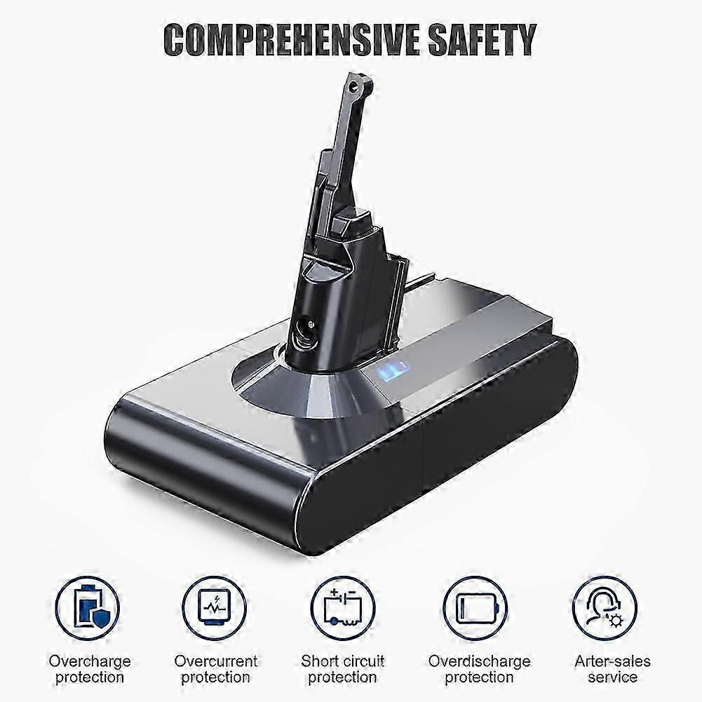 Batteria ricaricabile di ricambio da 21,6 V 8000 mAh per aspirapolvere V8 Batteria agli ioni di litio con