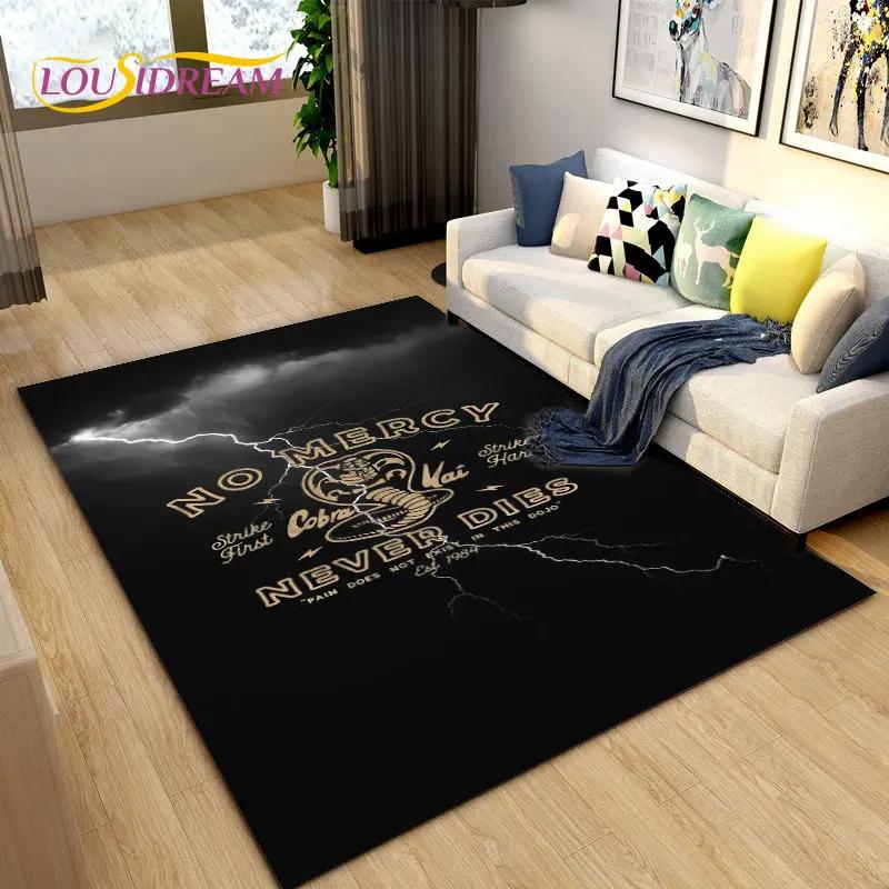 Cobra Kai Amanda TV-Karate-Teppich, groß, Teppich für Wohnzimmer, Schlafzimmer, Sofa, Fußmatte, Dekoration, rutschfeste Bodenmatte für Kinderspiele