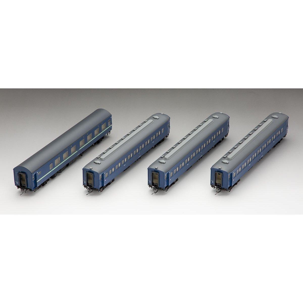 TOMIX HO Gauge Series Sleeper Passenger Car Set Model Railway Passenger Car 10/32 (Blue) HO-9035 -