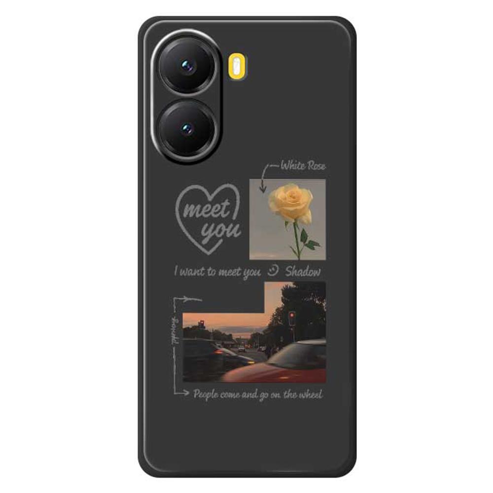 For Xiaomi Redmi Turbo 4 5G/Poco X7 Pro 5G Case Meet You Photo Pattern Printing Straight Edge TPU Phone Back Cover