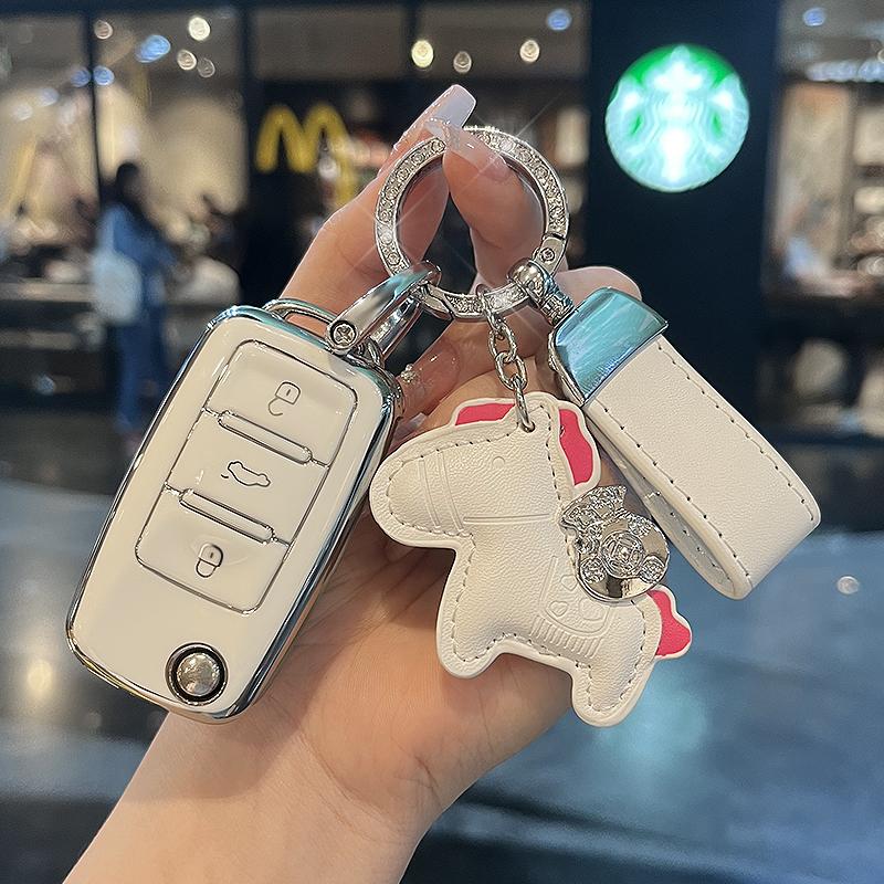 TPU kryt pouzdra na klíče auta pro VW Volkswagen MK7 Golf 7 Passat Tiguan MK2 Pro SEAT Ateca Leon FR 2 Ibiza Pro Škoda Octavia A7