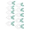 100 Pcs Shaped Paper Clips 2 Color Metal Material Light Portable Electroplating Process Easy