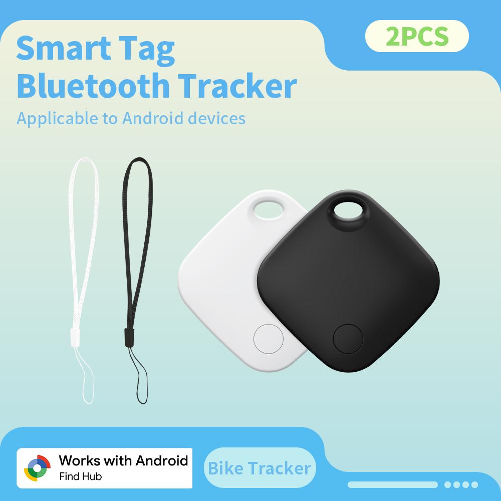 2PCS Bundle Android Smart GPS Tracker with Rope Portable Anti-Loss Locator Work with Google's Find Hub Finder for Pixel Moto