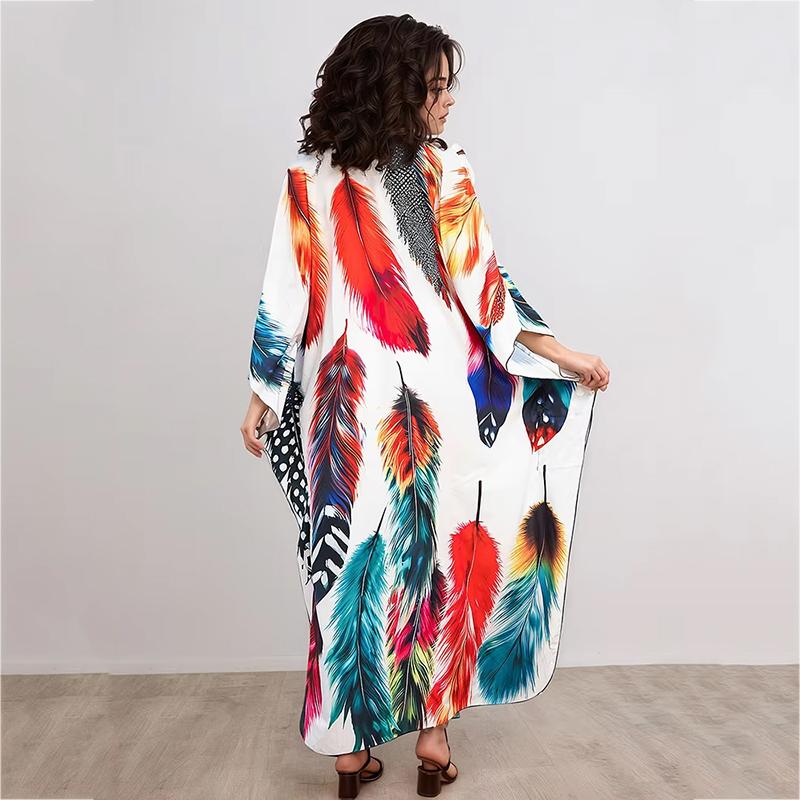 XITAO Contrast Color Printing Cartoon Women Dress GJ1207