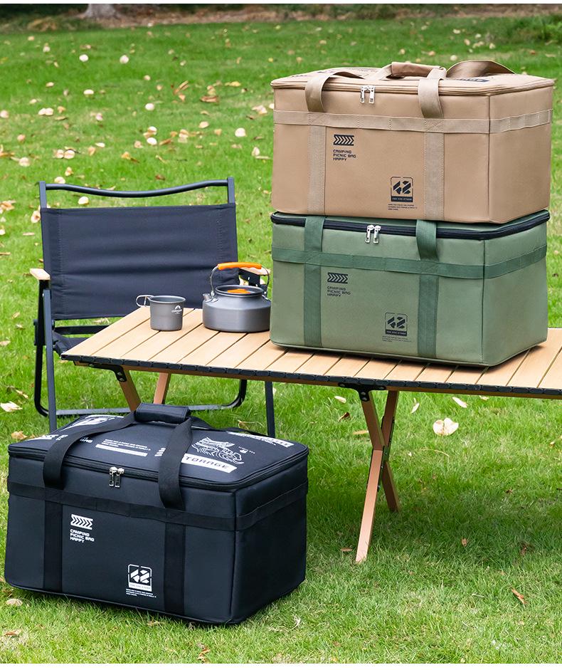 Stor kapacitet utomhus hopfällbar förvaringslåda för bestick och köksredskap