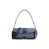 COACH Georgie Leather Shoulder Bag , Portable Crossbody Bag Women's Indigo (Unisex) Shoulder Bags CD322 SVUOI