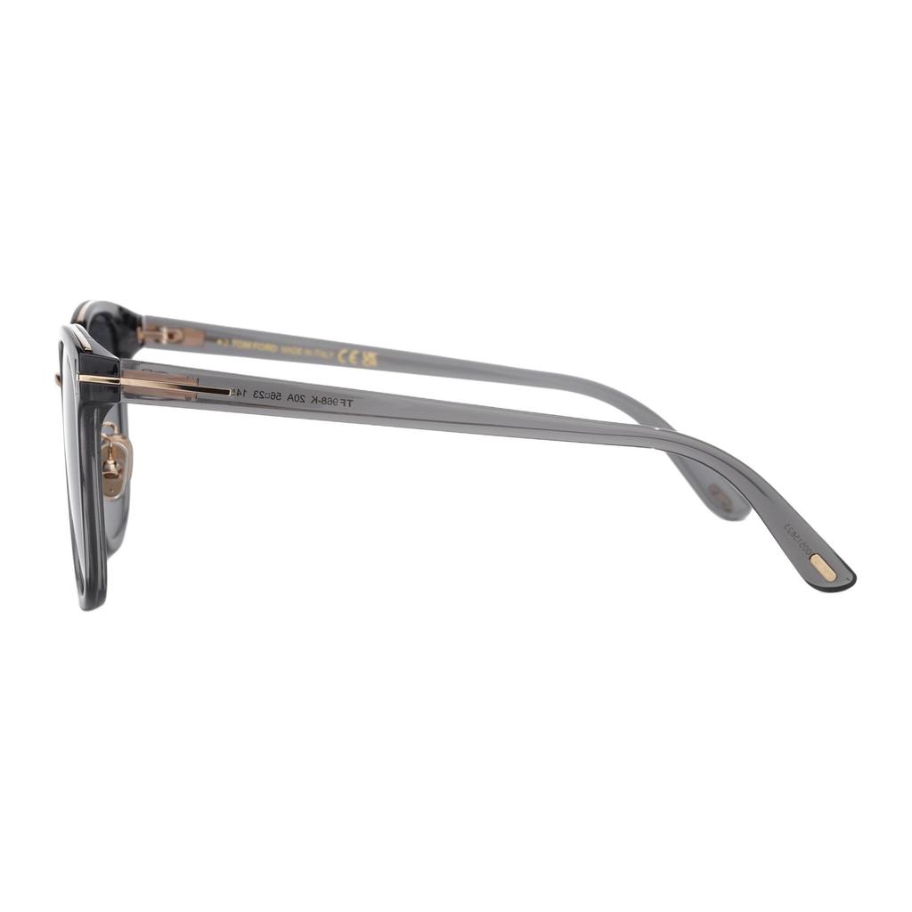 Tom Ford Sunglasses With Logo Letter On The Temples, Irregular Frame Unisex sunglasses Gray TF968-K-20A-56