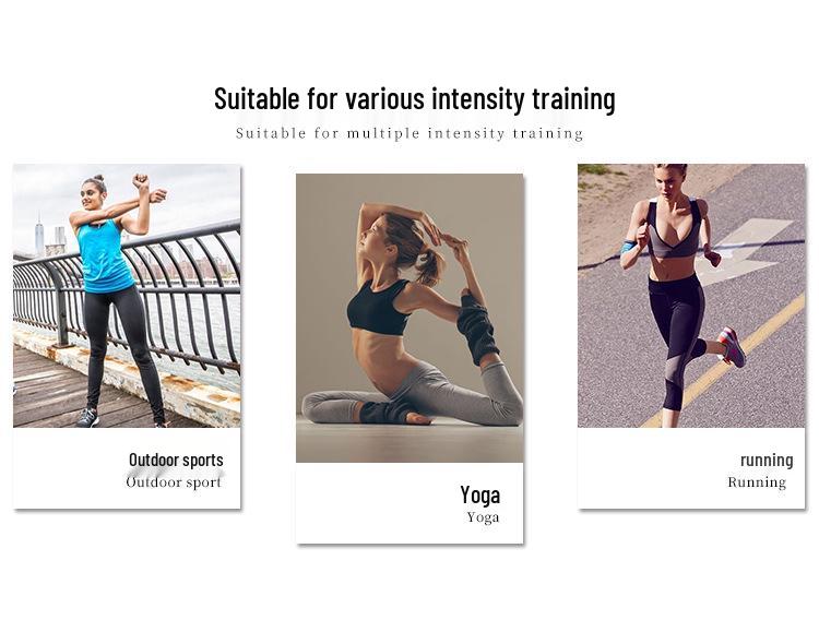 Women's Korean-Style Slimming Yoga Set with Chest Pads - Nude-Feel Double-Sided Brushed Medium-Long Sleeves