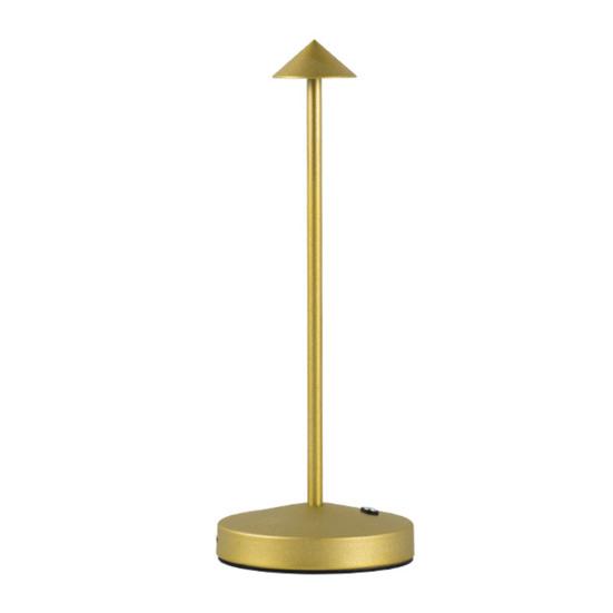 Металева настільна лампа з батарейним живленням, сенсорне керування, без мерехтіння, нековзка конструкція, сучасна бездротова приліжкова лампа