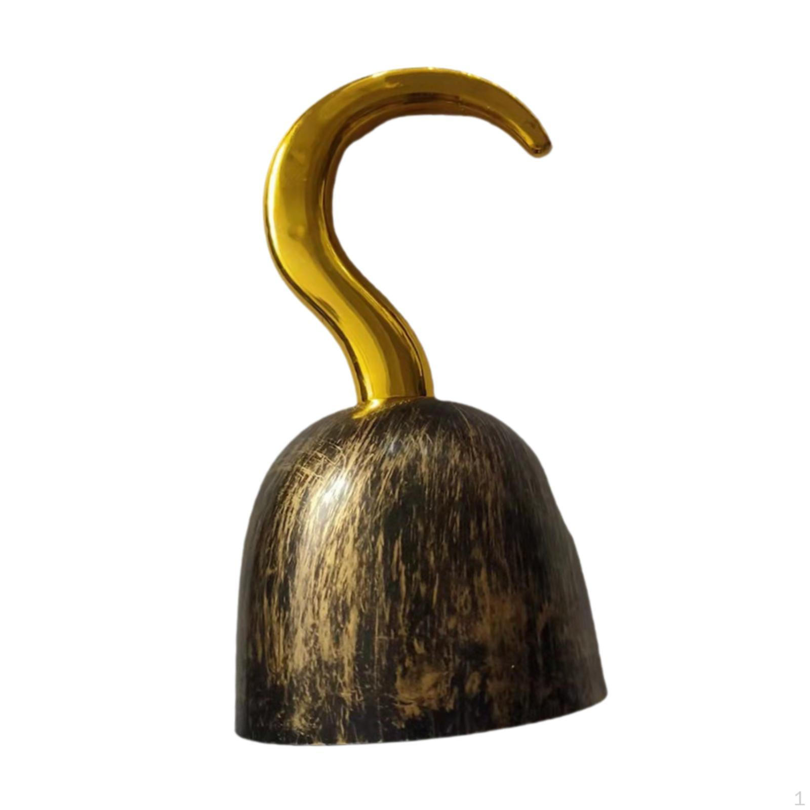 

Costume Lifelike Halloween Stylish Pirate Hook Toy Role Playing for Carnival Party Stage Performance золотой
