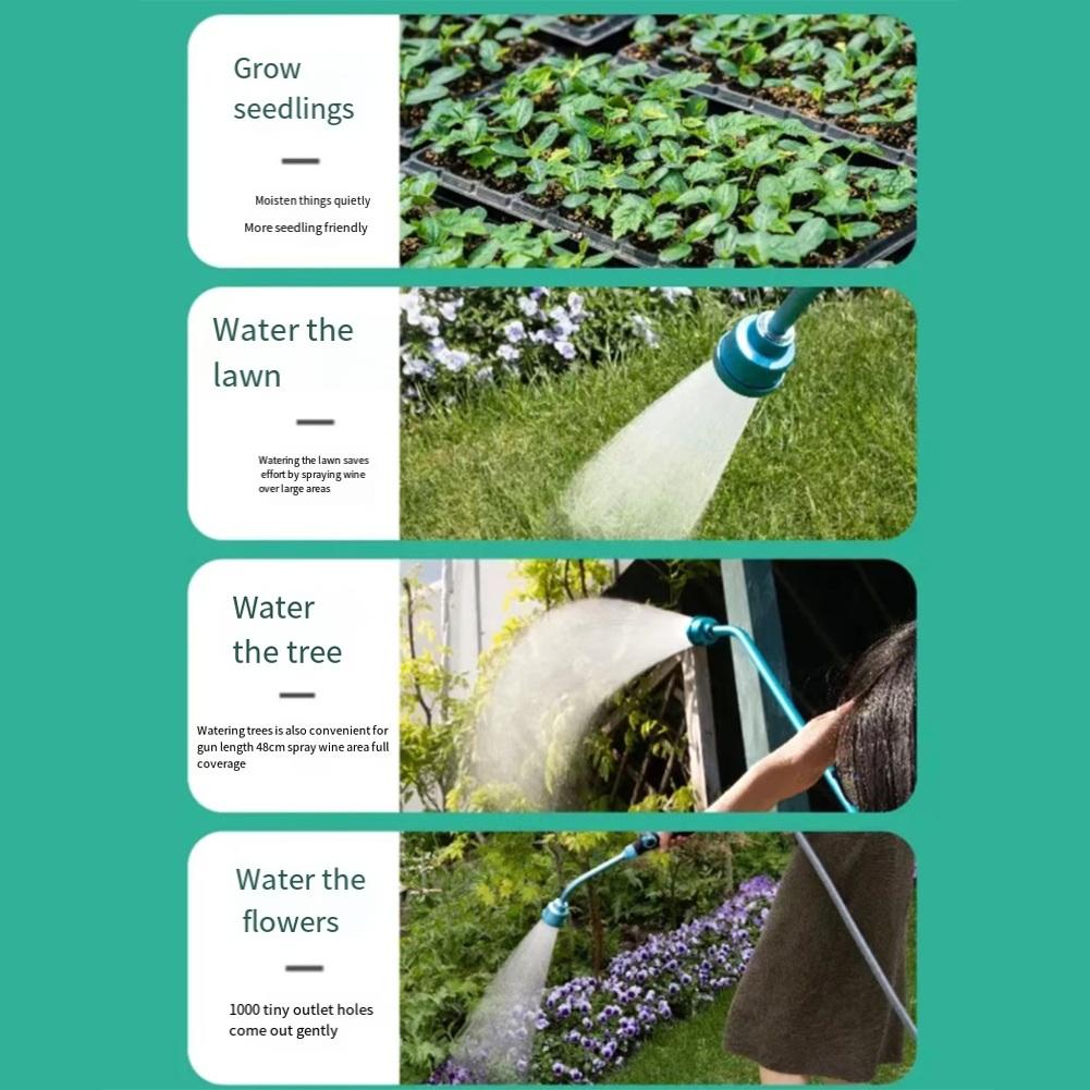 

Aluminium Body Watering Hose with Detachable 1000 Holes Thumb Control Output and Leak Proof Gaskets for Garden and Lawn Use China Mainland