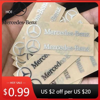 Gorąca Naklejka Samochodowa 3D Metalowa Naklejka z Emblematem Dekoracja Wnętrza Samochodu Naklejki Stylizacyjne Do Mercedes Benz Klasa AMG W205 W203 GLC GLK W20
