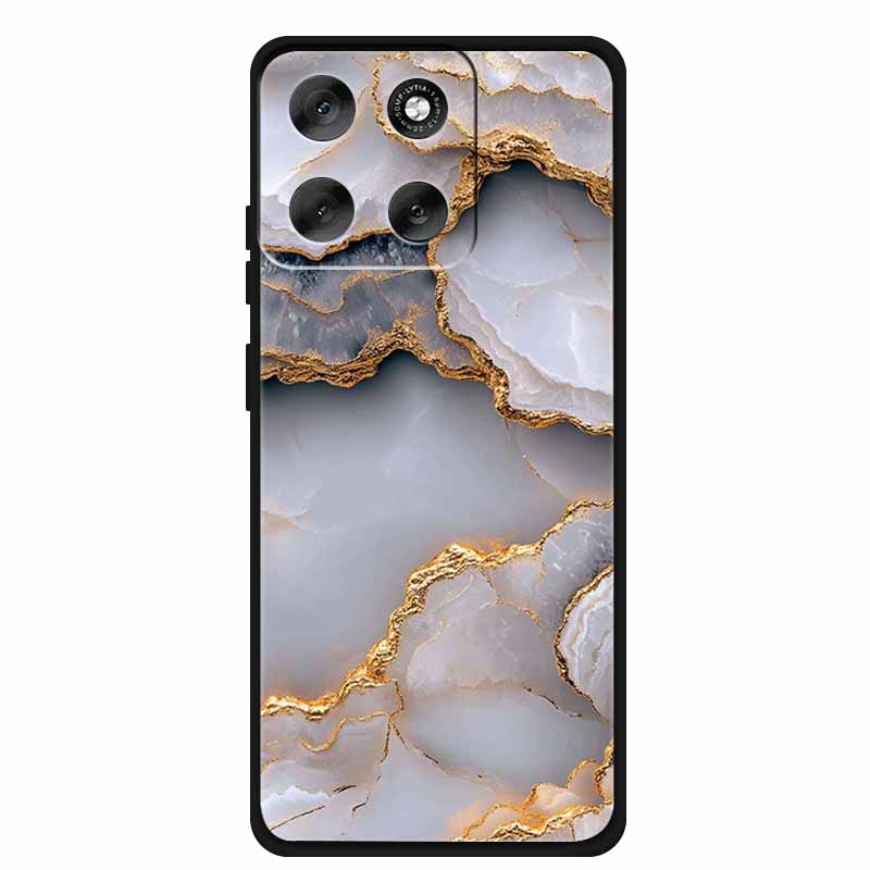 For Moto G86 G 86 Marble Case Luxury Silicone Phone Back Cover etui New Coque TPU Soft Cases for Motorola MotoG86 Funda Shield