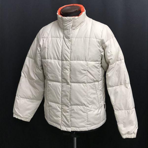 adidas Quilted Down Jacket Women’s M Beige Winter Outer(USED)