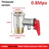 Brass 4-point Durable Adjustable Pressure Relief Valve Safety Valve Is Used To Protect Closed Water Systems From Overpressure