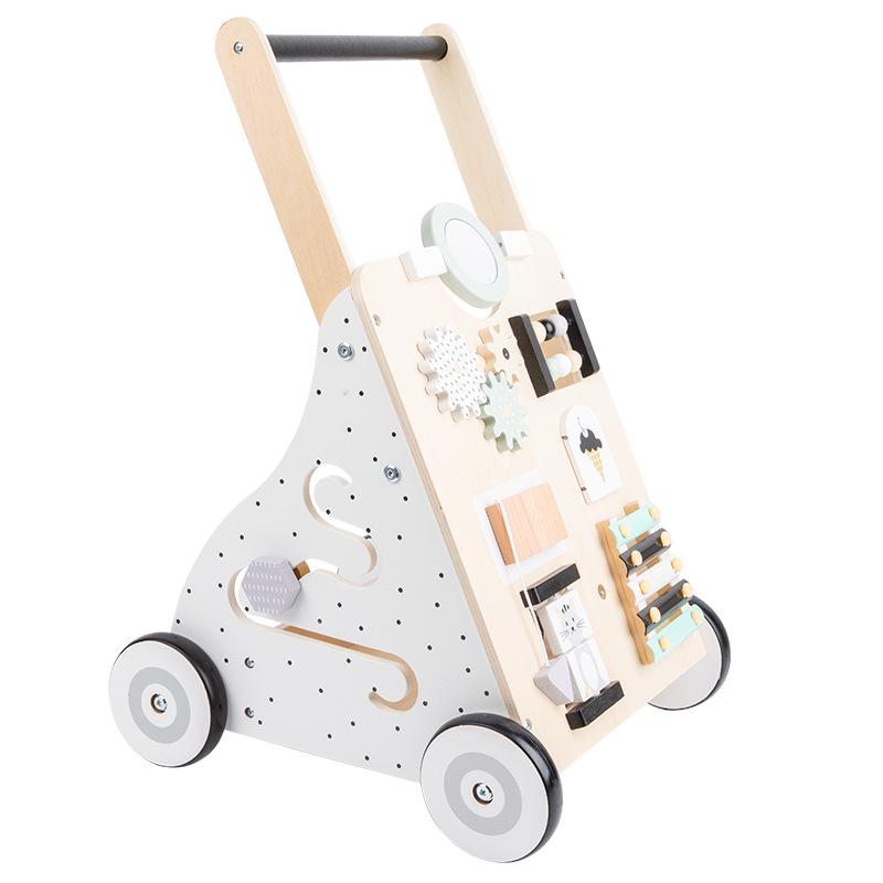 Multifunctional Baby Walker & Stroller: Anti-Rollover, Educational Toy for Early Development