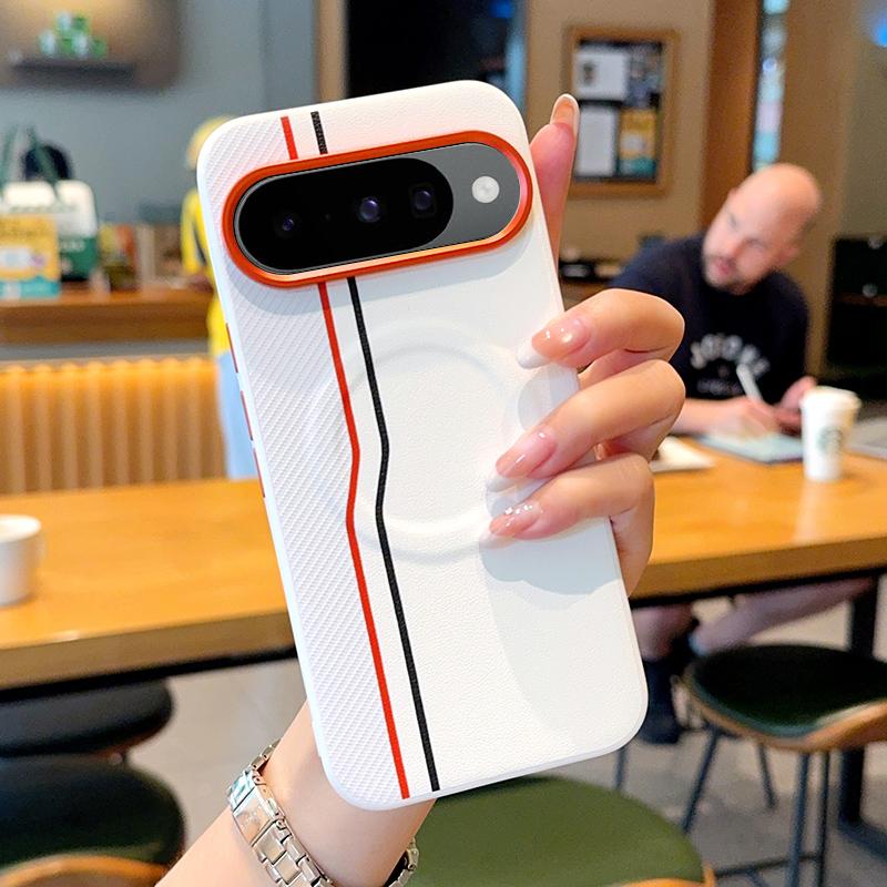 For Google Pixel 10 Pro XL Case Luxury Hard PU Magnetic Wireless Charging Protective Back Cover Case For Pixel 10 10Pro XL Shell