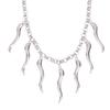 Punk Aesthetic Titanium Steel Cone Pendant Necklace Cool  Accessories Geometric Neck Chains Goth Grunge Rock Jewelry Gift