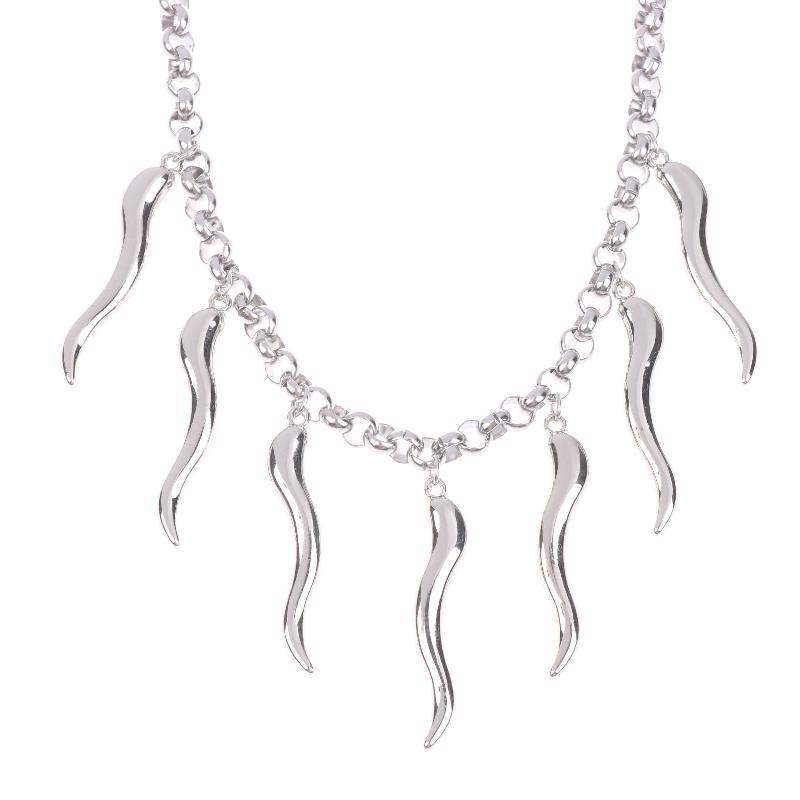 Punk Aesthetic Titanium Steel Cone Pendant Necklace Cool Accessories Geometric Neck Chains Goth Grunge Rock Jewelry Gift