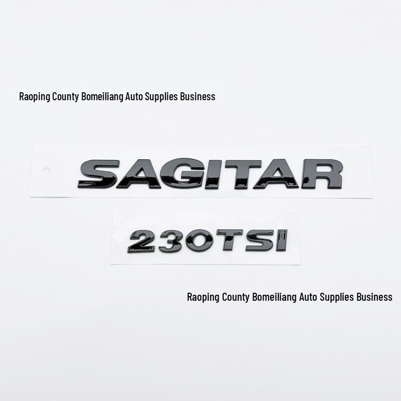 Volkswagen Sagitar 08-22 Black 280TSI Rear Badge and Letter Sticker Set