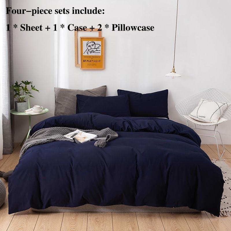 Surrounded and Simple Bed Four-piece Pillow Sleeve Sheets Are Sets Set of Home Bedding 1.8 M 2 Meters Double Bed