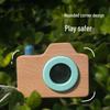 Brangdy Kids Wooden Pretend Play Kaleidoscope Camera