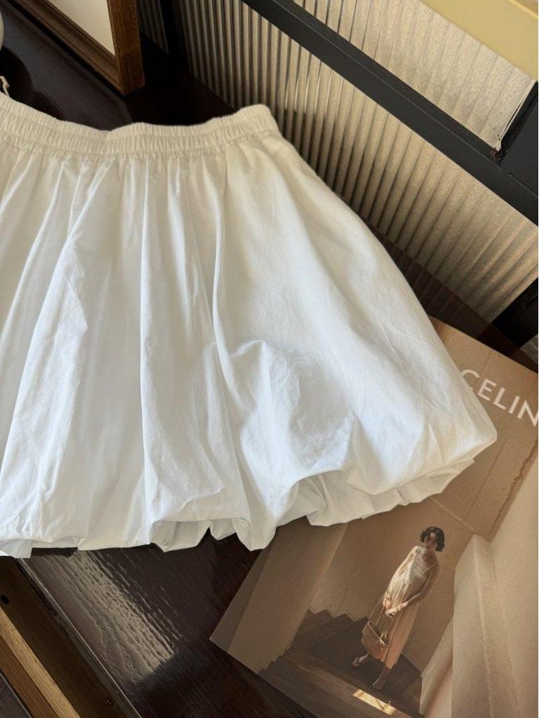 Spring-Summer Fluffy High-Waist Slimming Lantern Skirt for Women