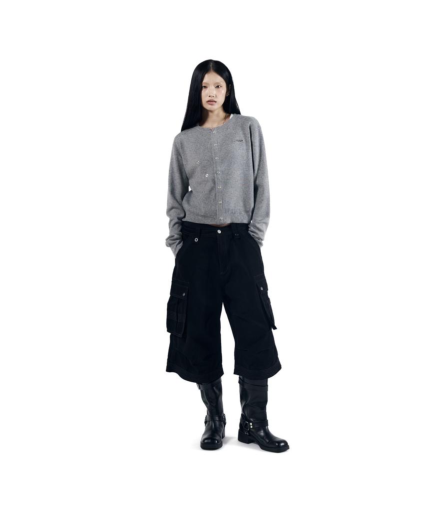 Aakam Granny Moddable Cardigan (Gray)