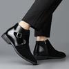 Men's Autumn and Winter Boots Casual Gentleman Style Office Fashion Party Outdoor Trendy Shoes 38-46 Color Blocked Business