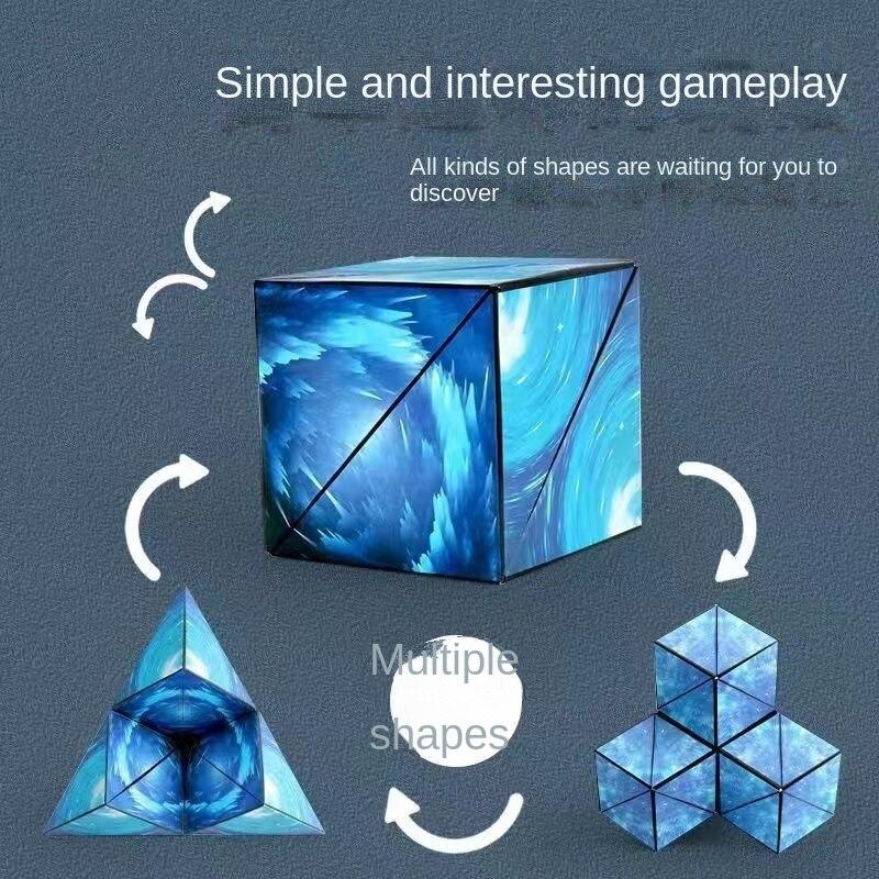 Vielfalt Zauberwürfel Dreidimensionale Geometrie Magnetisch Stark magnetisch Denktraining Variation Raum Dritte Ordnung Vier Kinderspielzeug