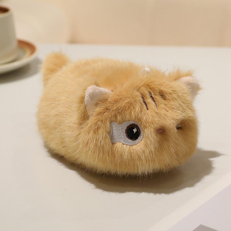 Gatti Neri Carini Arancioni Grigio Peluche Cartoni Animati Gatti Realistici Gattini Bambole Ciondoli Zaino Regali di Compleanno per Bambine
