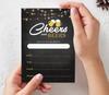 Inkdotpot Cheers and Beers Birthday Invitation,Party Invites, 30 years, 40 years, 50 years, Pack Of 30 Fill In Invitations With Envelopes