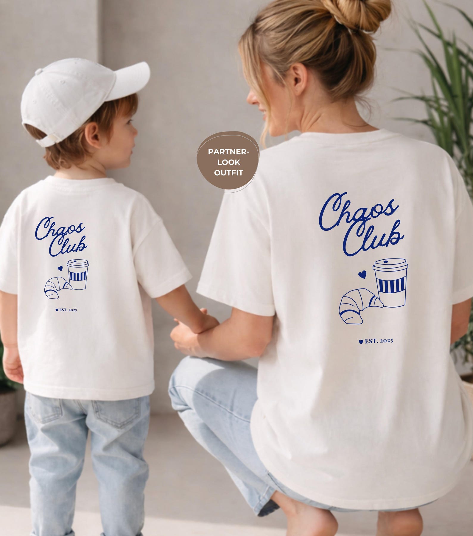 Personalized matching T-shirts - Chaos Club shirts - Cotton shirts - Birthday gift - Matching family set - Mom and Mini 4XL