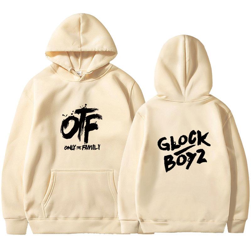 2025 new OTF letter print men's and women's hoodies spring and autumn goth casual comic pattern sweater