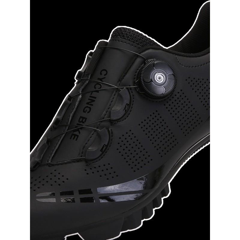 Unisex Road MTB Cycling Shoes With Single Locking System Hard Sole Rubber Outsole