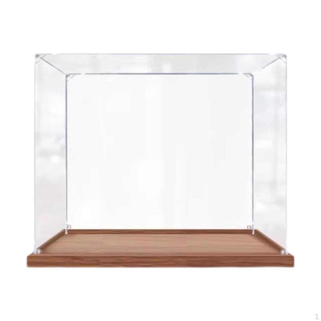 Acrylic Display Case Action Figure Crafts Collection Stand Showcase for Dolls