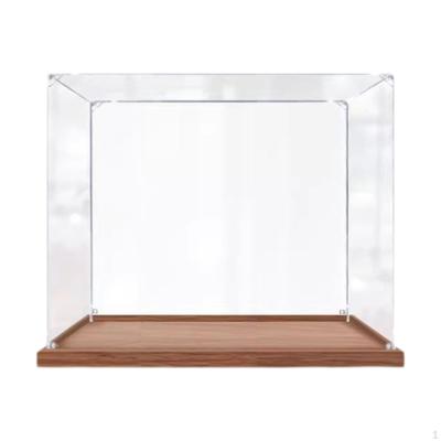 Acrylic Display Case Action Figure Crafts Collection Stand Showcase for Dolls