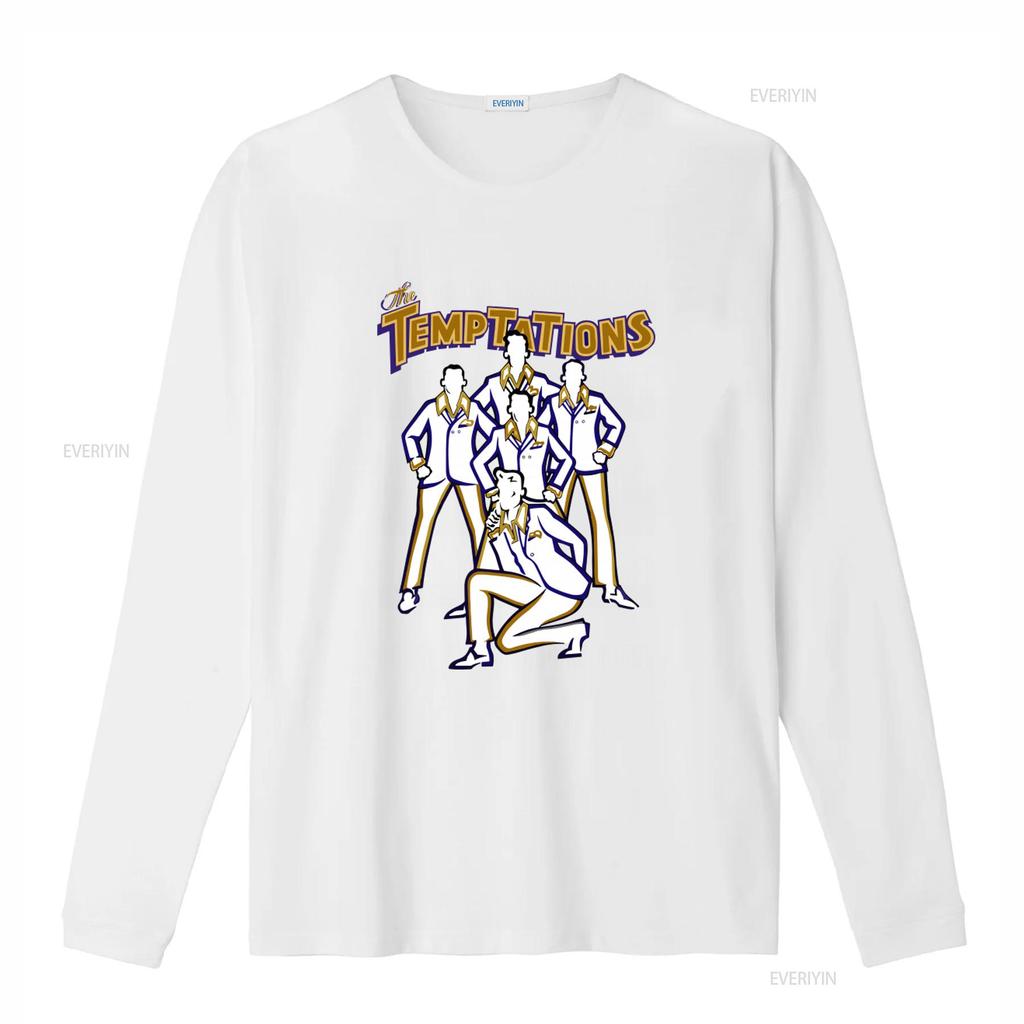 The Temptations Mens T Shirt Retro Soul Motown Band Artwork Funk Concert Music Legends Tour Merch Back to Front Album vintage