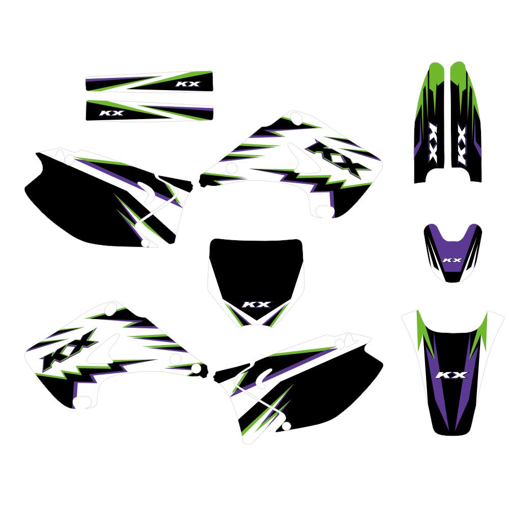 Kawasaki KX125/KX250 (03-12) Ochranná fólie na samolepku pro motokrosový motocykl