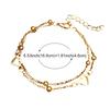Exquisite Temperament Double Layered Heart Shaped Bead Bracelet For Women