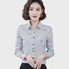 Women's Striped Chiffon Long Sleeve Shirt - Stylish Spring/Autumn Design 2021