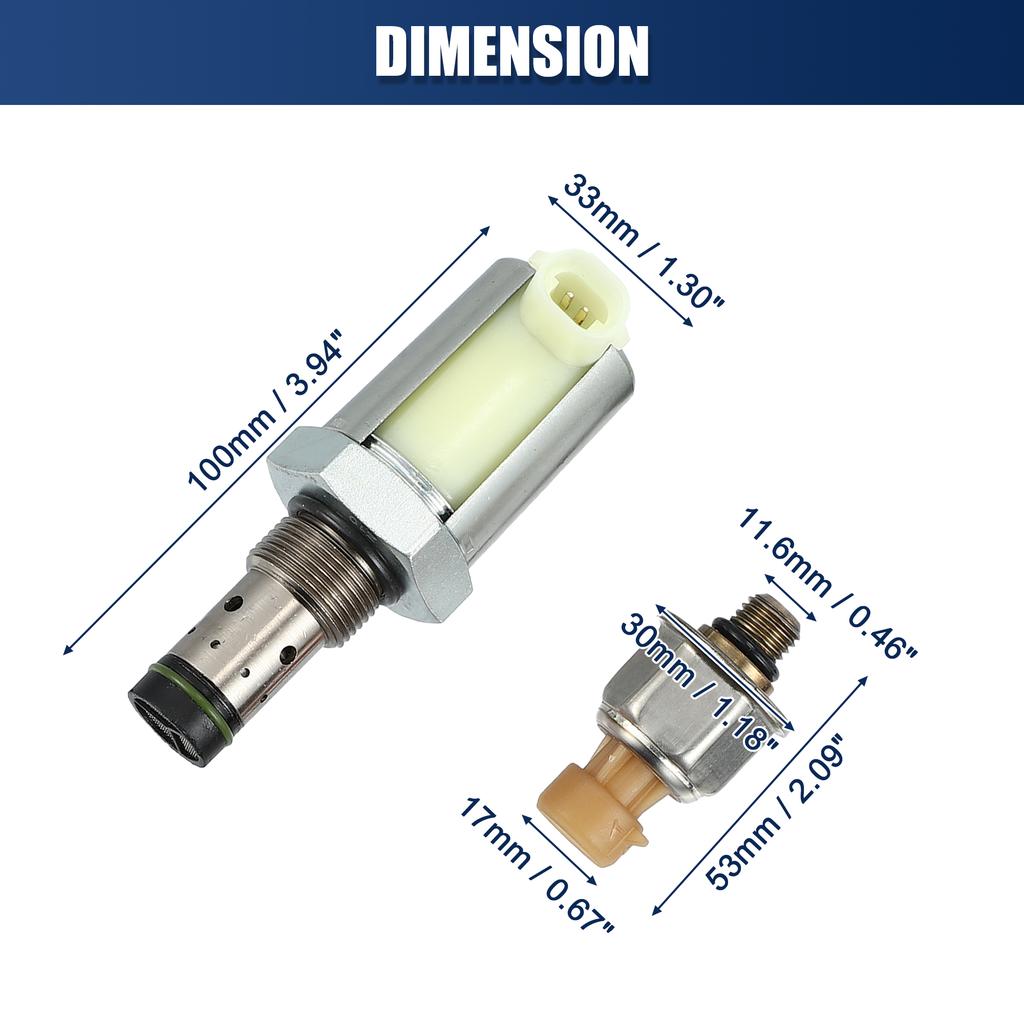 UXCELL 6.0L Fuel Injector Pressure Regulator & ICP Sensor for Ford 5C3Z-9C968-CA