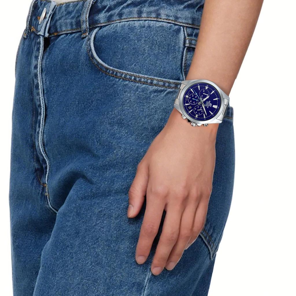CASIO Women's EDIFICE Blue Watch EFV-630D-2AV EFV-630D-2AV