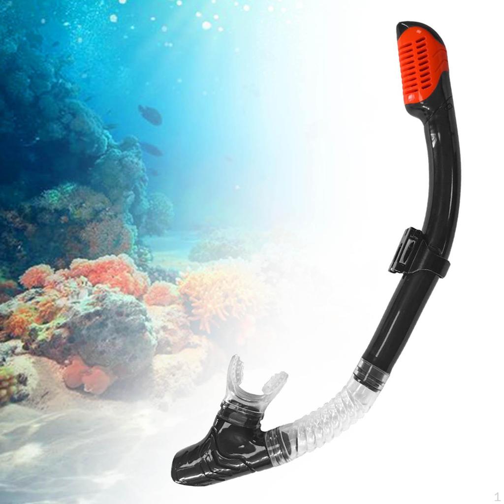 Dykning Torr Snorkel Scuba Snorkling Rör Byt Silikon med Cylinder Simträning