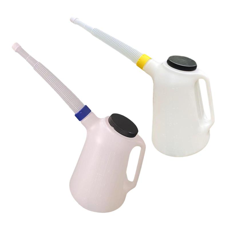 Oil Jug Sealing with Cap Sturdy Leakproof 5L with Long Spout for Traveling Garage Automotive Garage Vehicle Car